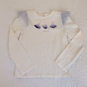 Janie & Jack Shirt and Leggings Ballet Set